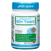 Life Space中老年益生菌老人益生菌胶囊60粒/瓶装 新旧版随机发 适合60岁以上 香港/保税随机发