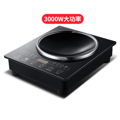 新款商用节能电磁灶家用大功率爆炒电磁炉3500W炒菜火锅电池炉凹面电炒灶[3000W单机]