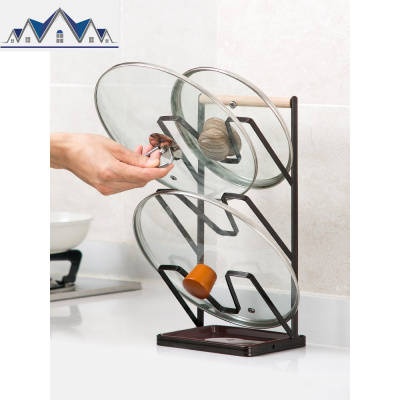 坐式多层锅盖架厨房菜板的架子可挂案板收纳架砧板架置物架 三维工匠