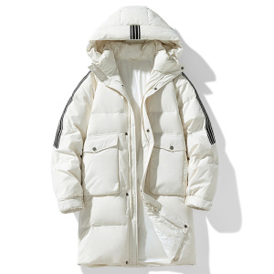 男装户外情侣羽绒服男女中长款时尚冬季新款加厚保暖防风外套