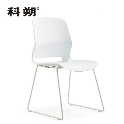 科朔 办公椅休闲椅培训椅业务洽谈椅会客椅电脑椅 全胶白色KS-D1926