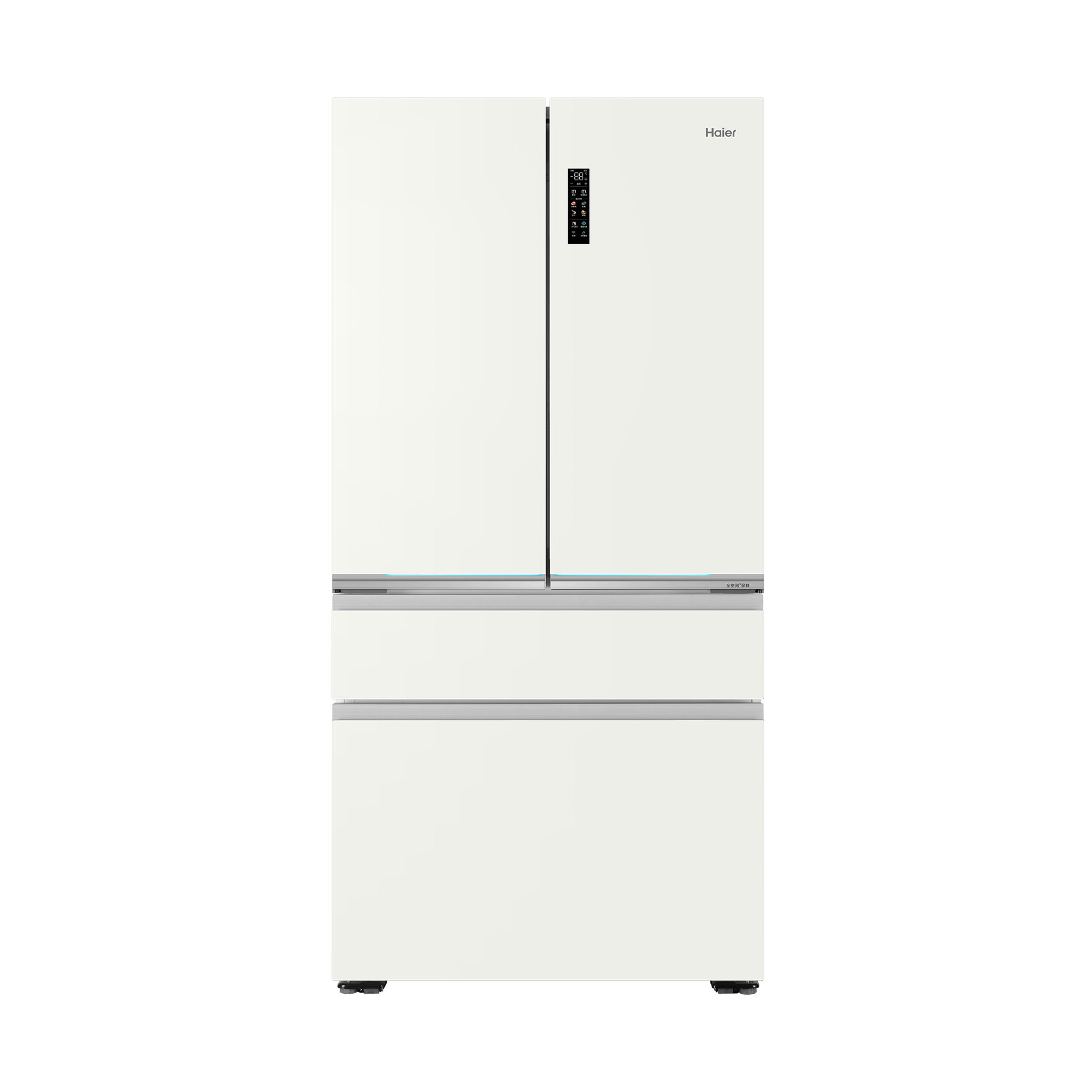 海尔(Haier)603升多门超薄冰箱 底置恒温保鲜 磁控冷鲜 双系统双重杀菌 BCD-603WGHFD2BW5U1
