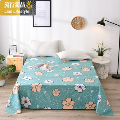 粗布床单 双人被单加厚加密单人学生宿舍格子老粗布床单单件 三维工匠