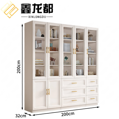 鑫龙都书柜木质台