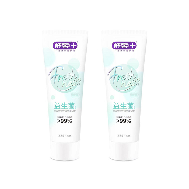 舒客+ 清新牙膏(益生菌) 120g*3