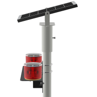 川耘腾 CYT-JSD626 太阳能声光警示灯(计价单位:个) 红白色