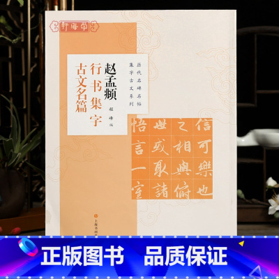 [正版]学海轩 共8篇 赵孟頫行书集字古文名篇 程峰 历代名碑名帖集字古文系列 兰亭序醉翁亭记爱莲说等 赵体毛笔字帖