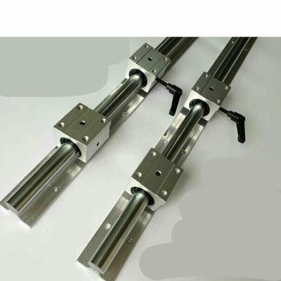 森美人定制直线滑轨光轴导轨铝托圆柱滑轨支撑座导轨 木工推台锯轨道滑块 直径16*0.5米(2轨4滑块2扳手)