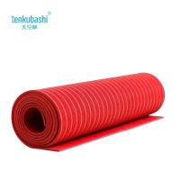 天空桥 绝缘胶垫 红色条纹5mm 米