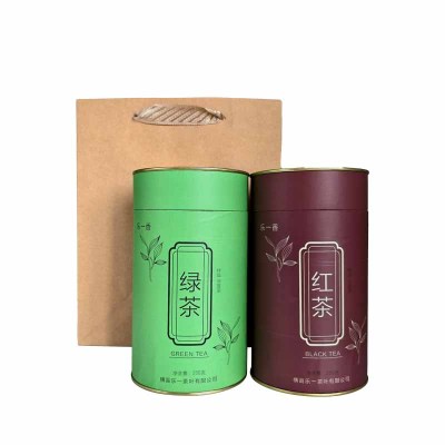 乐一香红茶绿茶特级500g礼袋套