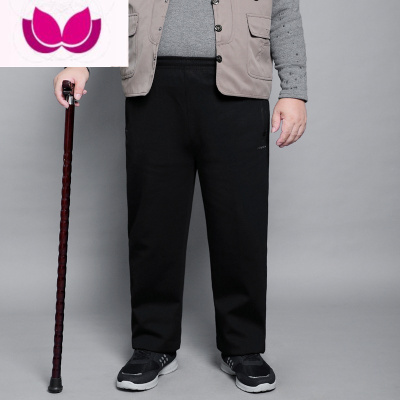七斓中老年人男运动裤70-80岁爸爸装高腰大档宽松休闲裤爷爷长裤