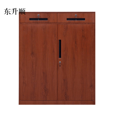 东升顺办公室文件柜资料档案铁皮柜子储物带锁财务铁柜书柜阳台矮柜