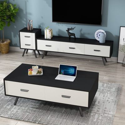 北欧小型茶几电视柜简易组合套装小户型北欧现代简约客厅卧室家具