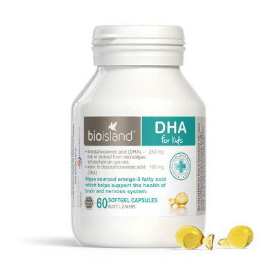 Bio island佰澳朗德婴幼儿儿童 天然海藻油DHA60粒 孕妇可用