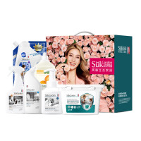 蔬果园大师调香繁花系列高端家清礼盒 洗护清洁蓝盾除菌6件套