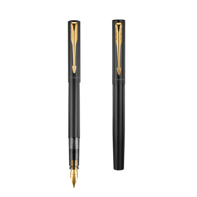 派克(PARKER)威雅XL入门级黑色金夹墨水笔