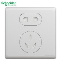 施耐德电气 开关插座 珍铂系列珍铂银色 金属铝合金面板 家用86型插座 二三插墙壁插座 五孔电源插座 开关 带USB
