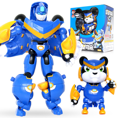 猪猪侠超星萌宠超星锁玩具儿童变形机器人勇士合体套装新款变形系列铁拳虎阿武 竞技变形石甲熊