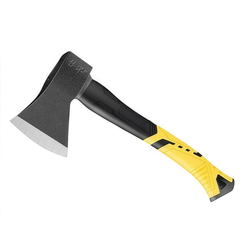铁洋 包塑柄斧头 斧子 黄色关公柄 500g 把