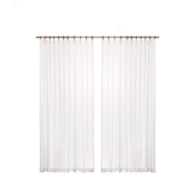 美帮汇设计仿麻材质白纱帘日式简约透光记忆定型窗纱