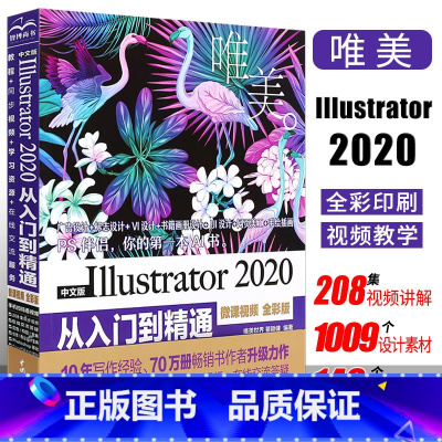 [正版]ai2020书籍 中文版Illustrator 2020从入门到精通 ai教程书籍 平面设计软件视频教程入门书