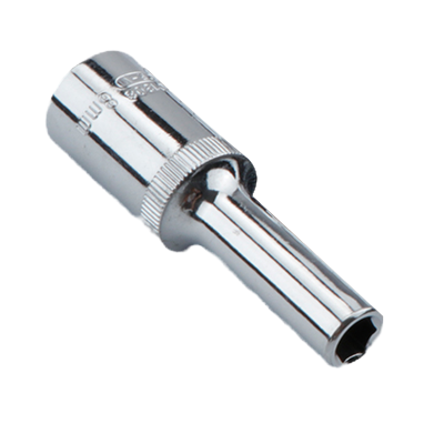 长鹿 12.5mm大飞1/2扳手花型十二角蓝带加长12角套筒头子加长套筒32mm