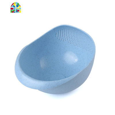 ‘北欧麦秸秆洗米筛洗菜水果盆沥水篮菜篮子厨房家用果盘 FENGHOU 北欧米大号麦秸秆-G4Z洗菜篮洗菜篮