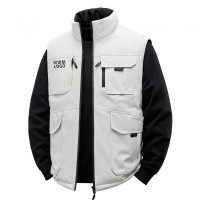 JEEP SPIRIT双面穿棉马甲男加绒加厚背心摇粒绒马夹保暖抓绒衣秋冬坎肩