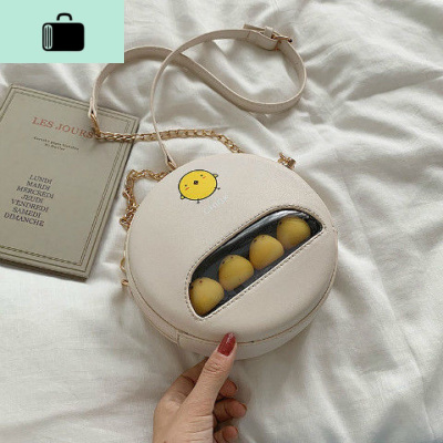 卡通小包包女2020新款韩版可爱少女单肩包时尚夏季百搭斜挎小圆包NEW LAKE女士单肩包