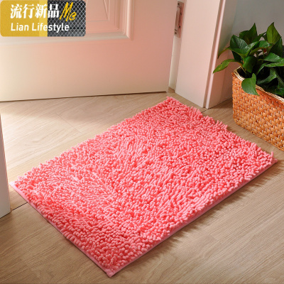 雪尼尔地垫浴室防滑垫厕所口吸水垫厅进卧室地毯厨房脚垫 三维工匠