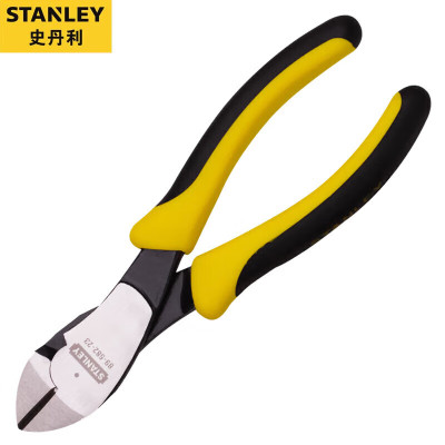史丹利(STANLEY)德式专业斜嘴钳7”斜口钢丝钳电工偏口钳剪线钳89-582-23
