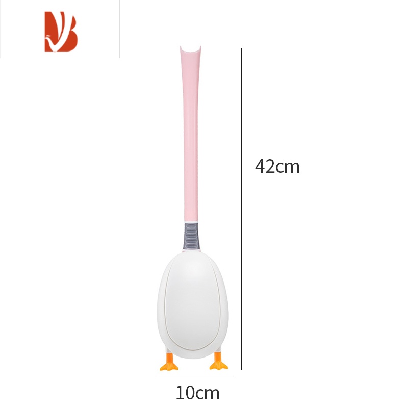 三维工匠潜水小黄鸭硅胶马桶刷家用无死角壁挂洗厕所刷子器卫生间清洁套