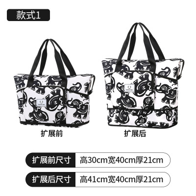 新款可扩容旅行包运动包旅行袋健身瑜伽度假大容量手提包包打包袋