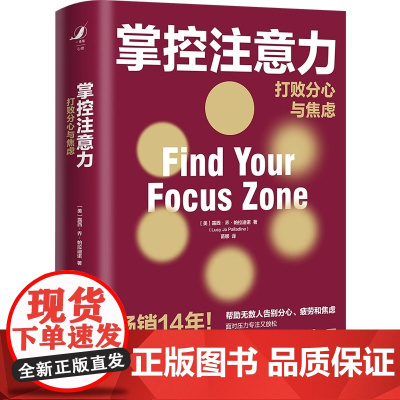掌控注意力 打败分心与焦虑 露西·乔·帕拉迪诺Lucy Jo Pallad 中国人民大学出版社 正版书籍5大情绪技巧和3