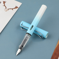 英雄(HERO) 钢笔359B 渐变色EF尖 学生练字三年级男女生礼物(含6支墨囊)