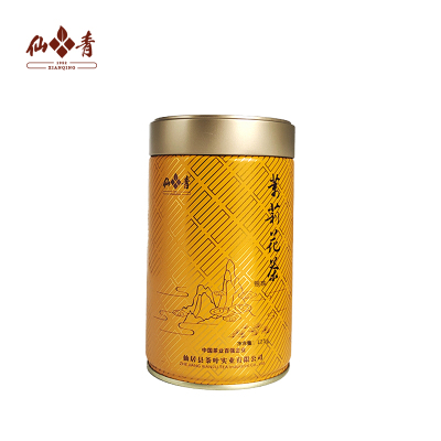 仙青一级茉莉花茶125g金属罐装