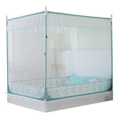 家柏饰(CORATED)新款拉链蚊帐防摔蚊帐三开蒙古包双人床蚊帐1.5米1.8米