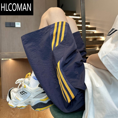 HLCOMAN美式速干运动短裤男夏季薄款透气跑步篮球五分裤宽松大码休闲中裤