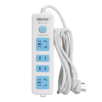 赛时工控SHSSGK SKSC8-6030二位5孔二位2孔 1.8米移动式排插(单位:个)蓝白