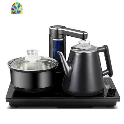 全自动上水电热烧水壶抽水茶台电磁炉泡茶功夫茶具烧水壶套装 FENGHOU 37*23黑色接桶装水