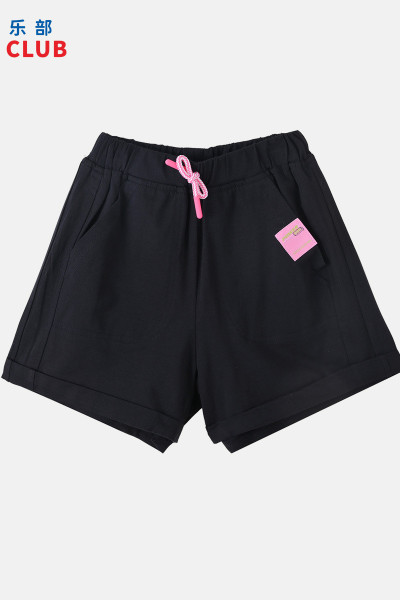 [1件3折]铅笔俱乐部童装2025夏装新款女童短裤儿童裤子中大童运动裤针织裤