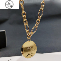 项链女潮网红锁骨链钛钢韩版气质小众颈带脖子配饰短款颈链毛衣链 JiMi