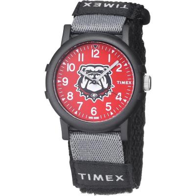 TIMEX/天美时女款mm红面黑带防滑腕表运动休闲手表