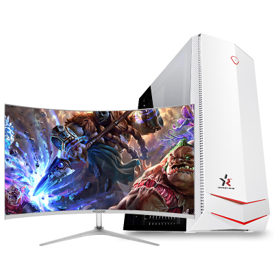  铭能 i5四核/GTX1650 4G独显/16G内存/480G固态 台式机 台式电脑 组装机 组装电脑 电脑主机 家用办公电脑 商务娱乐学生网课电脑 电竞游戏电脑+32英寸曲面全套