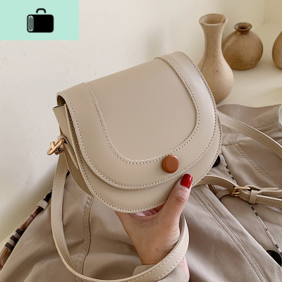 上新质感小包包女2020新款潮韩版百搭斜挎包简约时尚马鞍包洋气包NEW LAKE女斜挎包