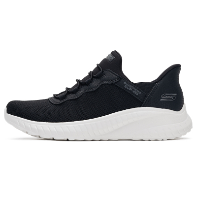 Skechers斯凯奇女鞋新款易穿脱舒适轻便耐磨运动跑步鞋117500-BLK ZP