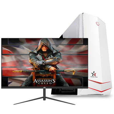  铭能 新12代i5 12400F/GTX1650/16G内存 512G固态 台式机 台式电脑 组装机 组装电脑 家用办公电脑主机 学生设计电脑台式 电竞吃鸡游戏电脑+27英寸全套