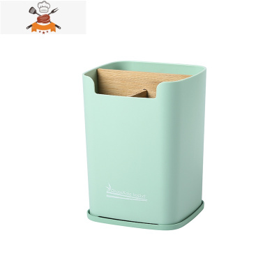 筷子筒家用台面沥水架筷筒厨房多功能餐具勺子收纳架置物架筷子篓 敬平 筷子笼/嫩绿色餐具架