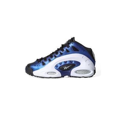 锐步(REEBOK)锐步传奇跑背签名款室内训练鞋男黑白拼接合成革透气舒适