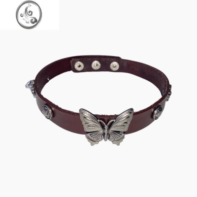 JiMi原创手作朋克复古机车甜酷辣妹小众设计设计感男女蝴蝶Choker项链